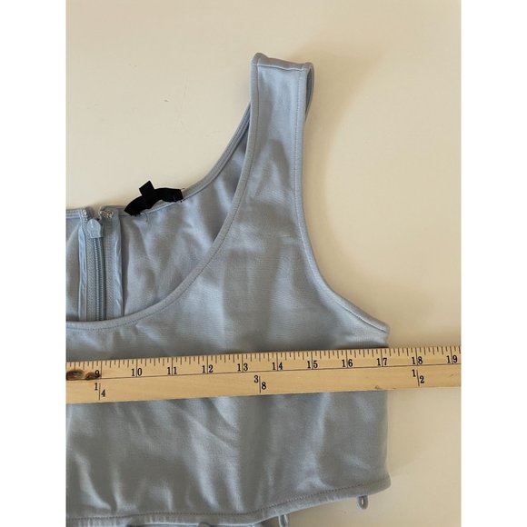 NWT H:ours Samiah Midi Dress in Baby Blue XL *missing button - Picture 9 of 9